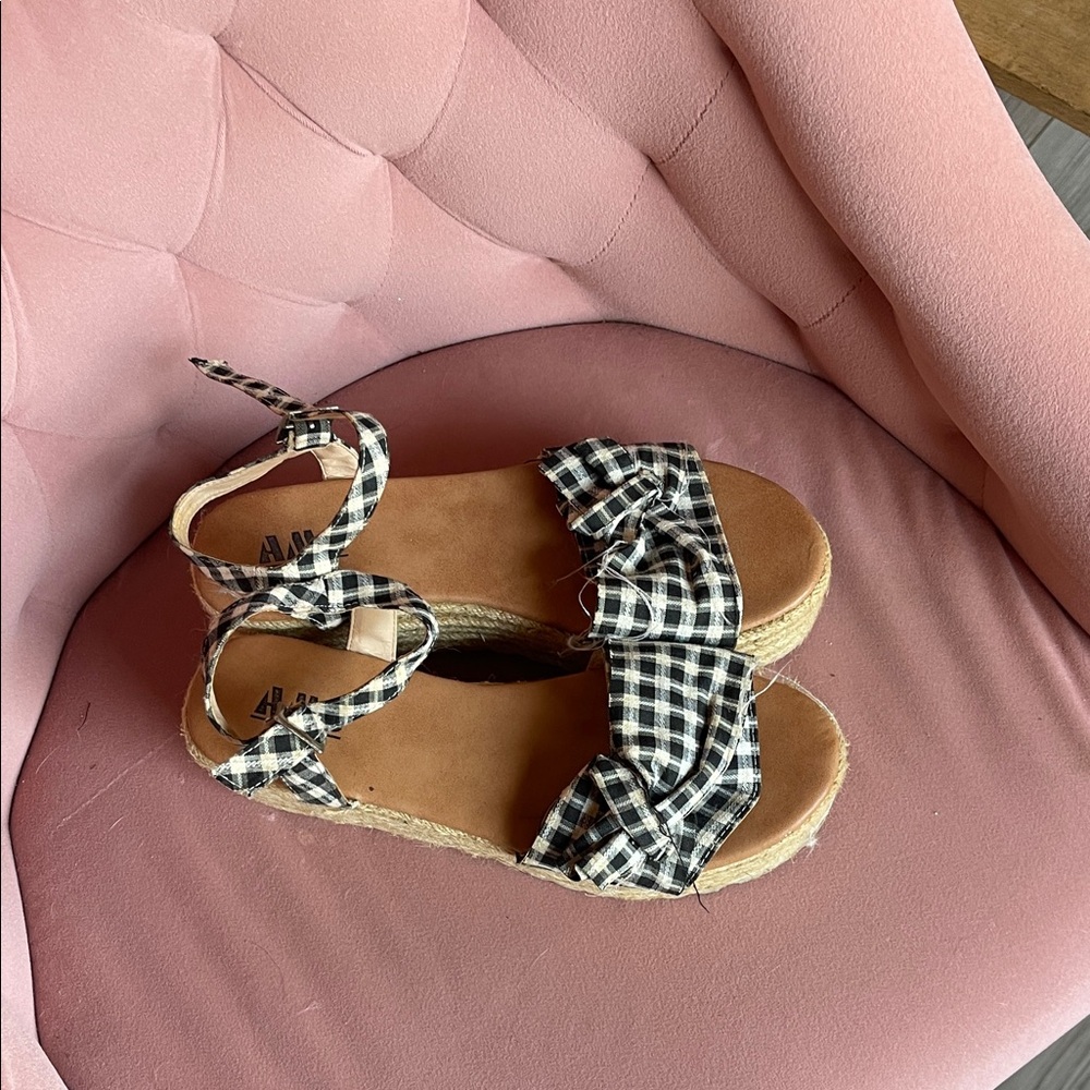 Checkered Sandals